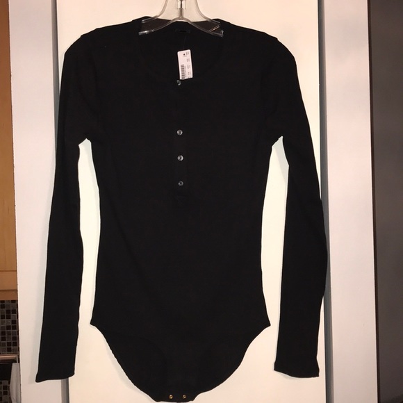 j crew black bodysuit